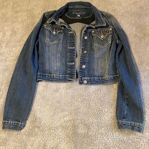 Miss Me Blue Denim Jacket